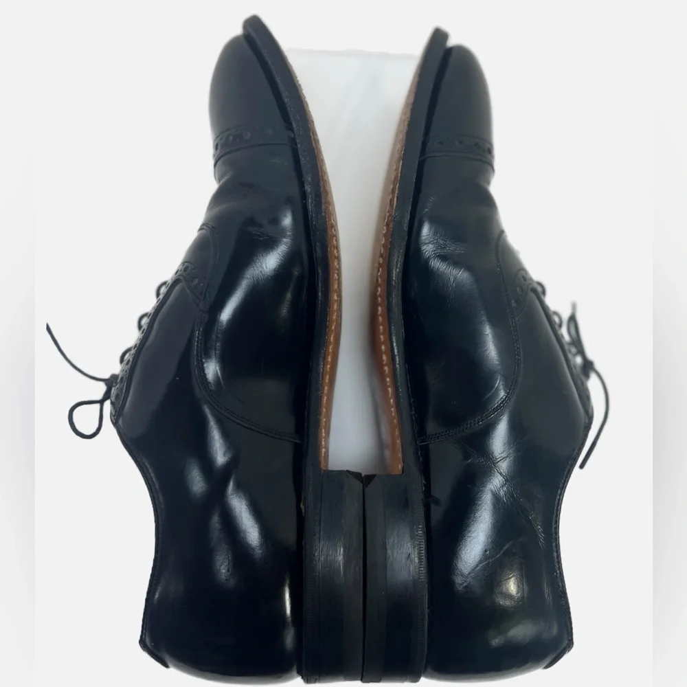 Johnston and Murphy Heritage Collection Black Oxfords Mens size 9